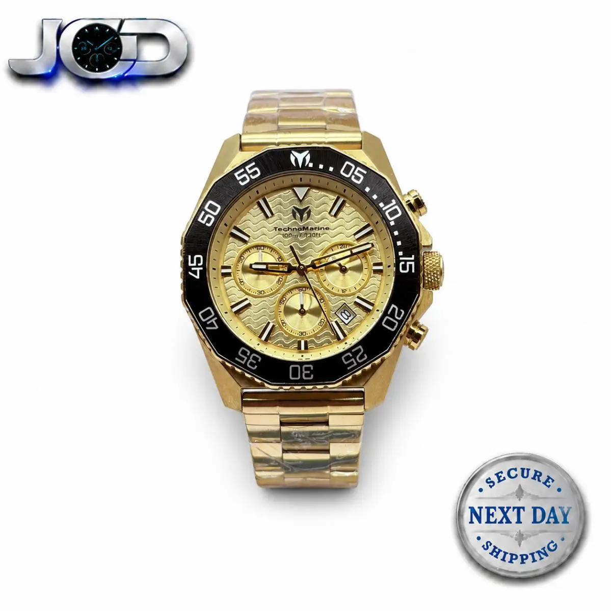 Technomarine Maré Vivo Men`s 44mm Gold TM-225084 Quartz Stainless Steel