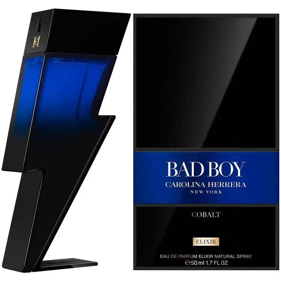 Carolina Herrera Men`s Bad Boy Cobalt Elixir Edp Spray 1.7 oz Fragrances