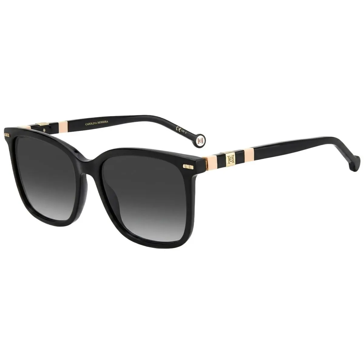 Carolina Herrera Women`s Black Square Sunglasses - CH0045S-03H2-9O