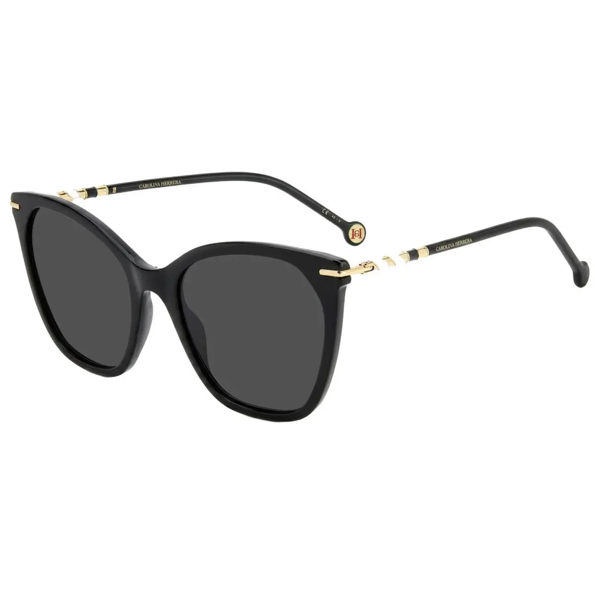 Women`s Black Cat Eye Sunglasses - HER0091S-0807-IR by Carolina Herrera