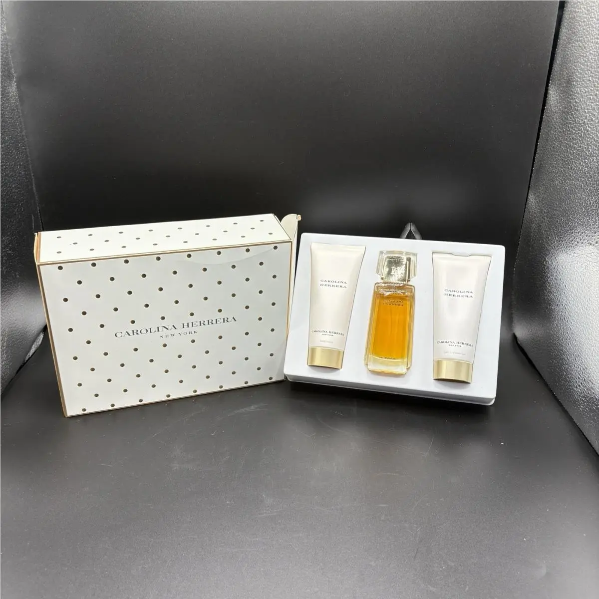 Vintage Carolina Herrera 3-Piece Fragrance Gift Set For Women CT