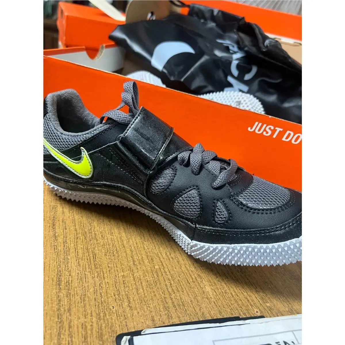 Nike shoes - Nike Zoom High Jump - Zoom High Jump - 317645-070 - Black/Volt-Dark Gray 3