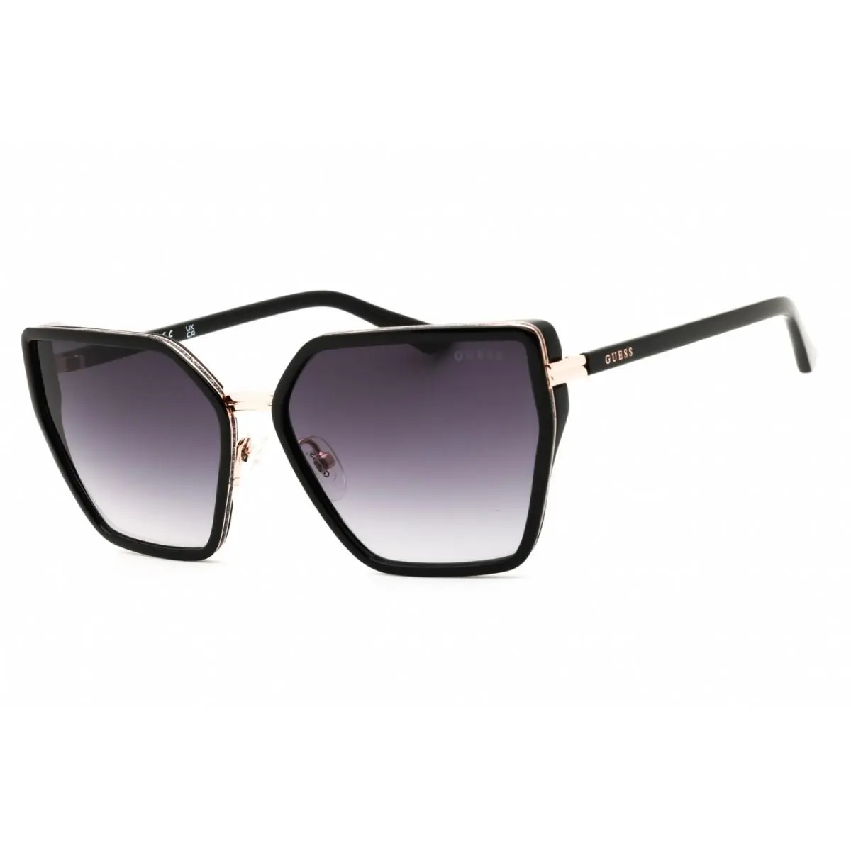 Guess GU7871 01B Shiny Black/smoke Gradient 59-16-135 Sunglasses