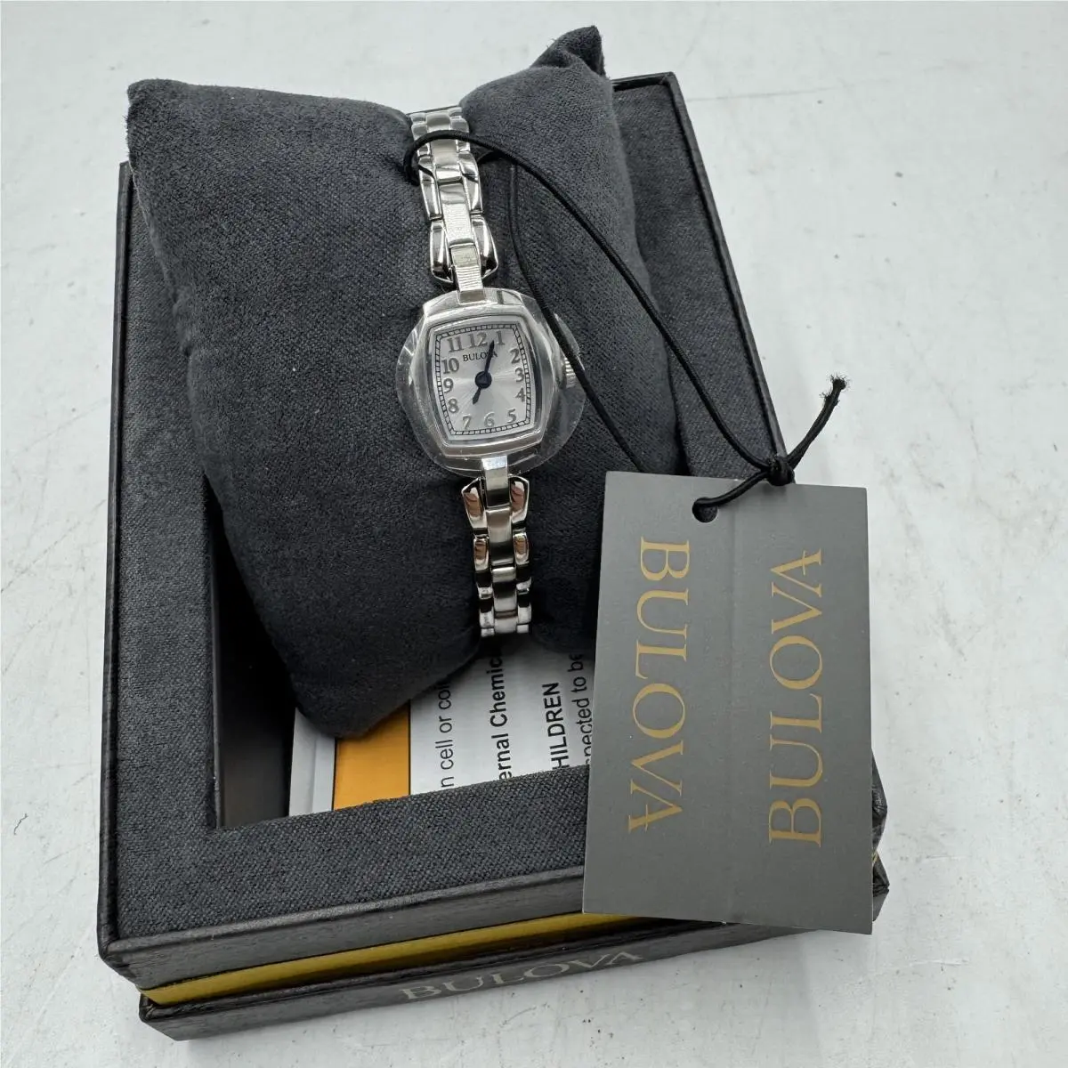 Bulova 96L221 Ladies` Classic Dress Mini 2-Hand Quartz Watch Stainless Steel