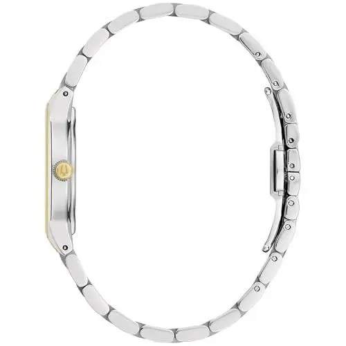 98P224 Womens Diamond Accent Two Tone/champagne Size: W:17MM L:7 Inch by Bulova