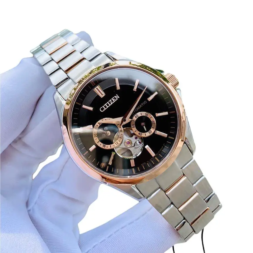 Citizen Automatic Collection Black Dial Men`s Watch Sapphire Crystal NP1014-77E
