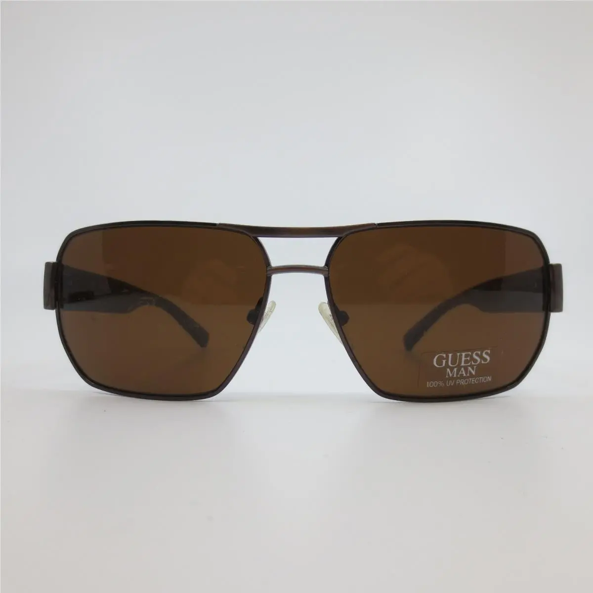 Guess Man Brown Rectangle Navigator Sunglasses GU6571 BRN-1 60-14-135