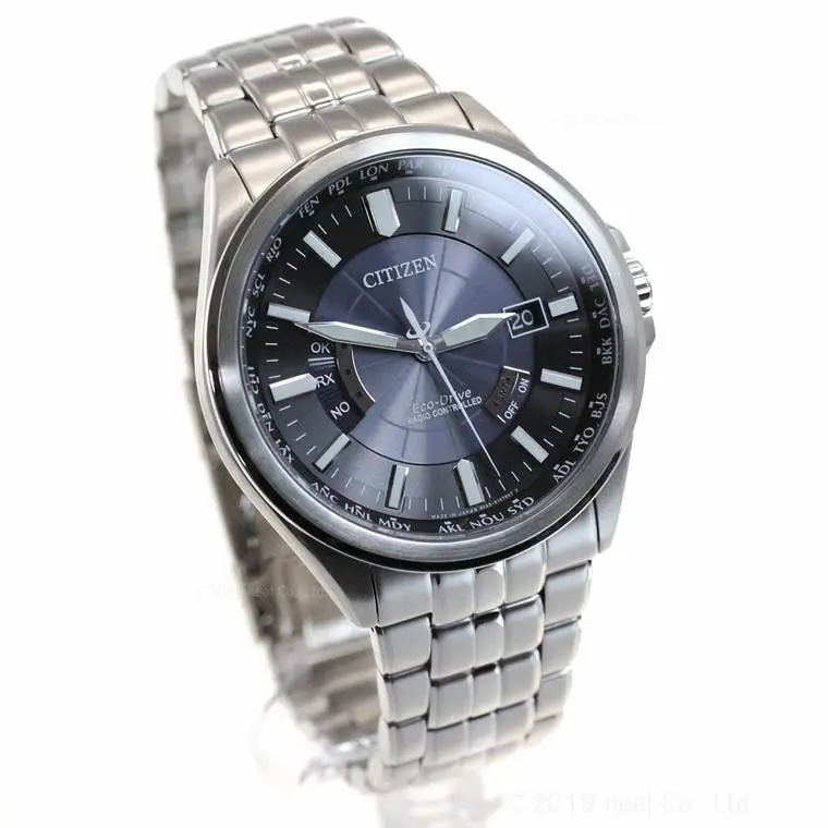 Citizen Radio Controlled Sapphire Crystal CB0011-69L Blue Dial World Time Watch