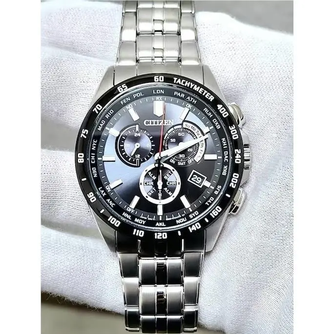 Citizen Eco-drive Collection World Time CB5874-90E Stainless Steel Men`s Watch