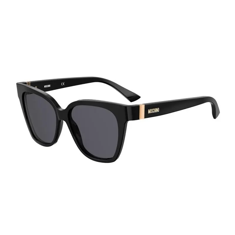 MOS066/S 0807 IR Black/dark Grey 55-15-140 Sunglasses by Moschino