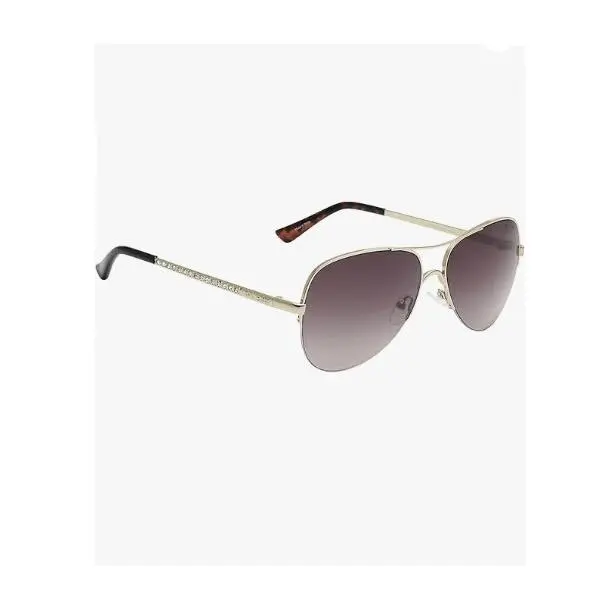 Guess Women`s Crystal Sunglasses GF6079S 32F Gold Brown