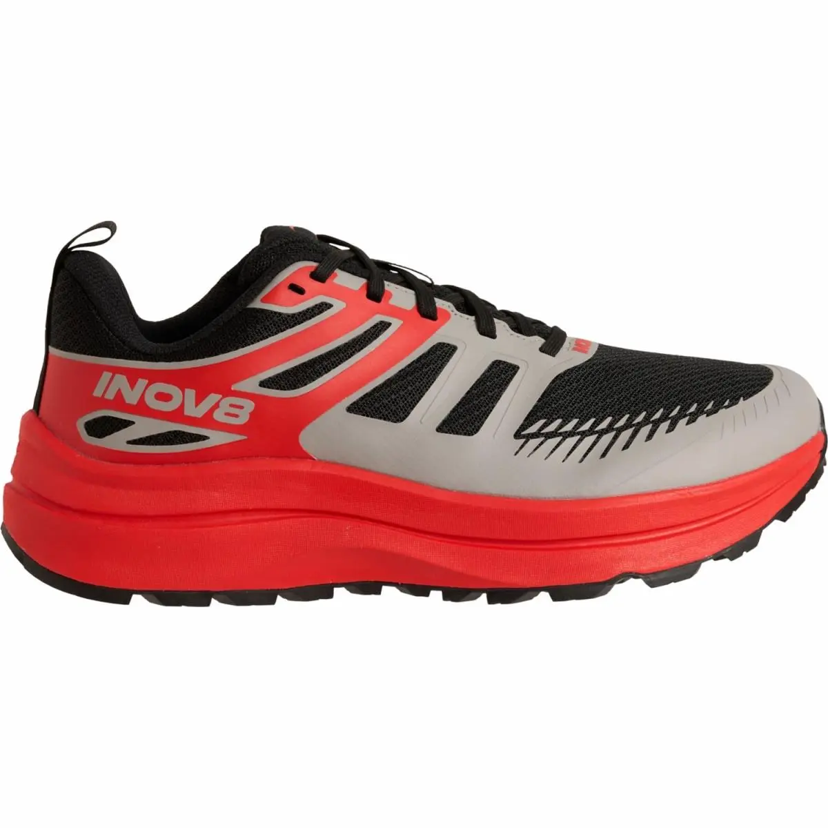 inov-8 shoes - Black Light Grey Red 3