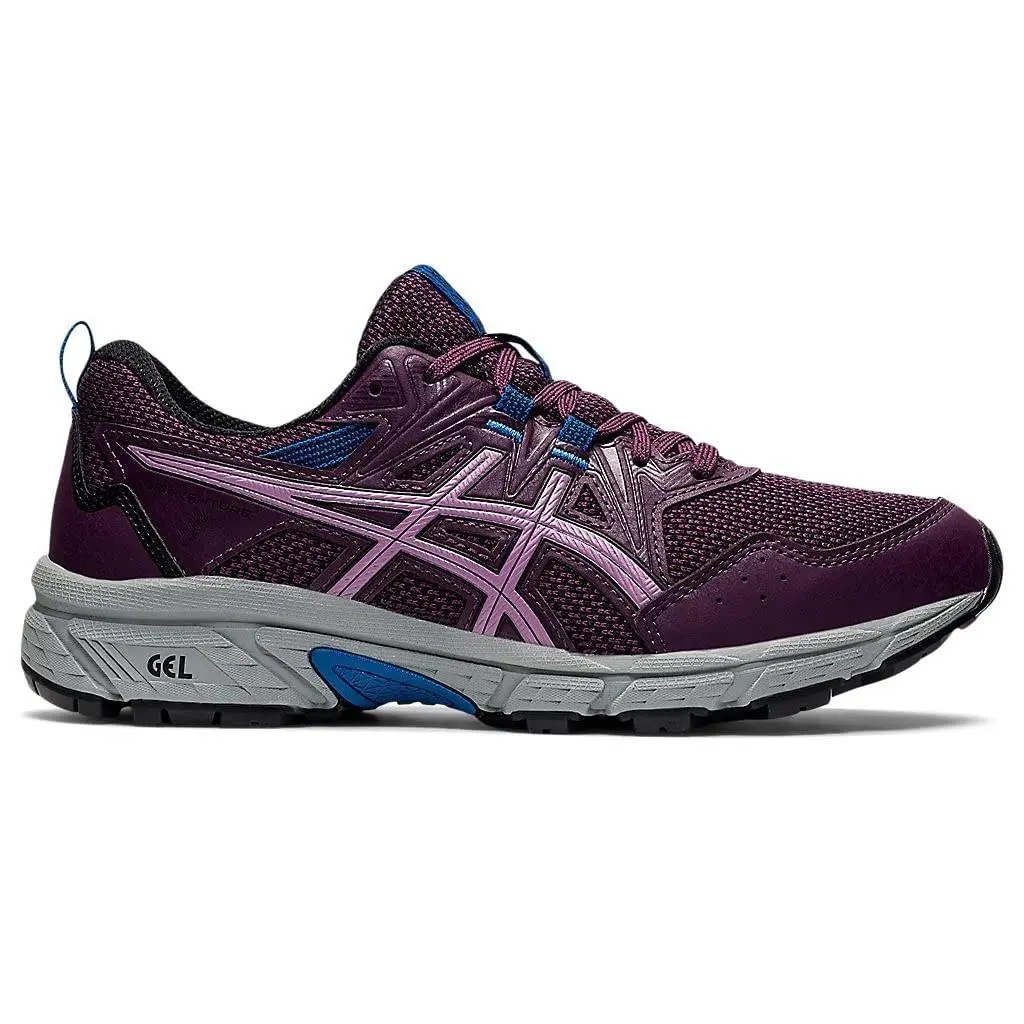 Asics Women`s Gel-venture 8 Trail Shoes 6.5 US 6.5 Deep Plum/black Rare