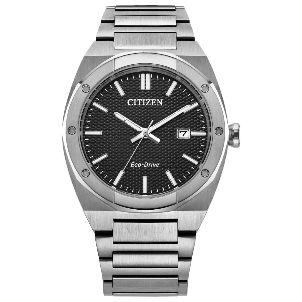 Citizen BM7660-54E Eco-drive Sport Luxury Black Dial Sapphire Steel Date 40mm