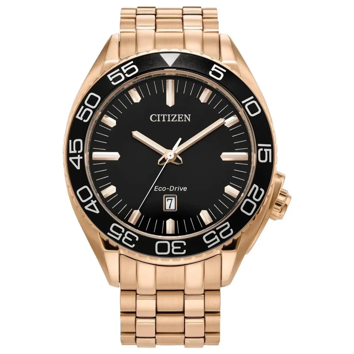 Carson Eco-drive Black Dial Men`s Watch by Citizen