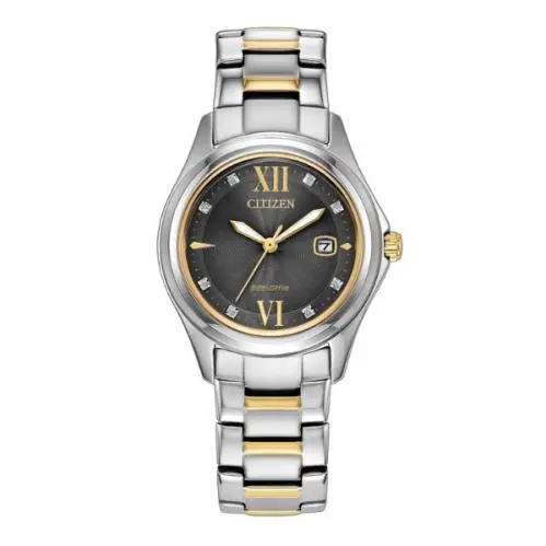 Citizen Eco Drive Gemmed Mop Dial Classic 30mm Women`s Quartz Watch FE1136-59H