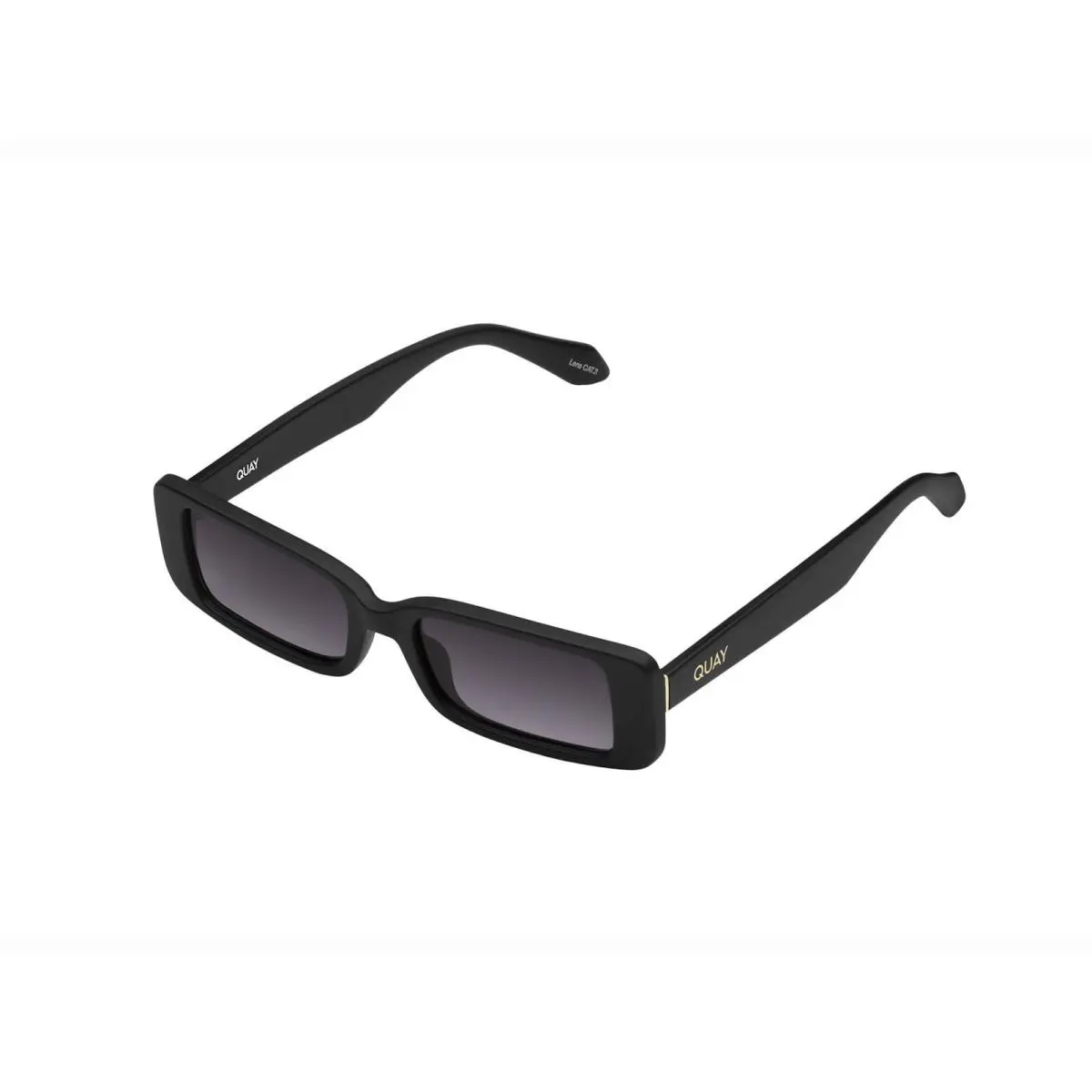 Quay Art School QU-000745-MTBLK-SMK Women`s Matte Black /smoke Lens Sunglasses by QUAY