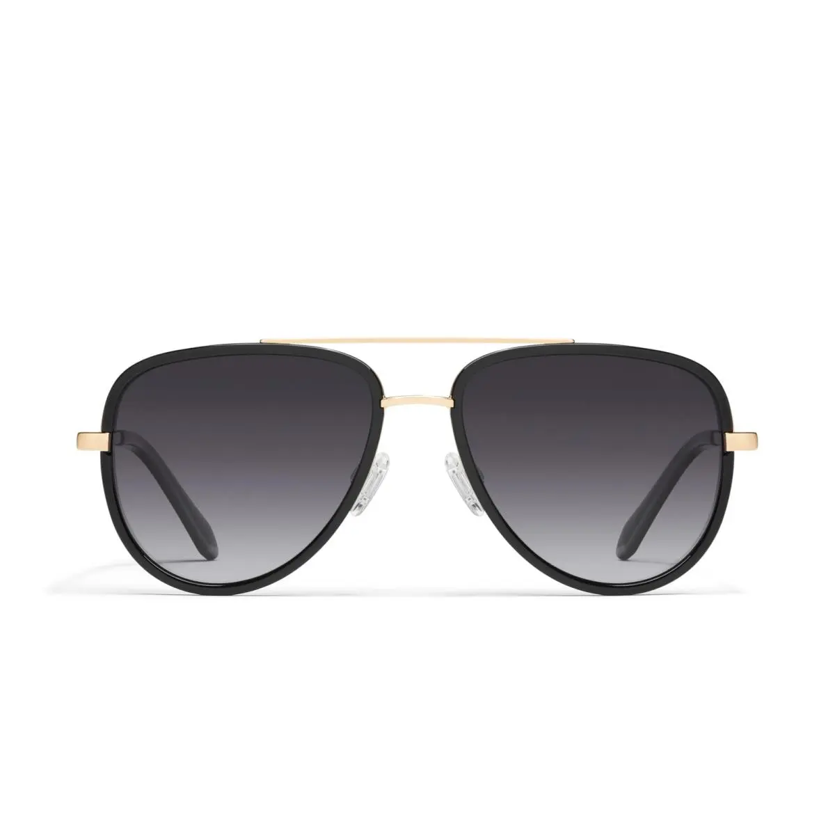 Quay All In Polarized Aviator Sunglasses For Men and Women Oversized Metal