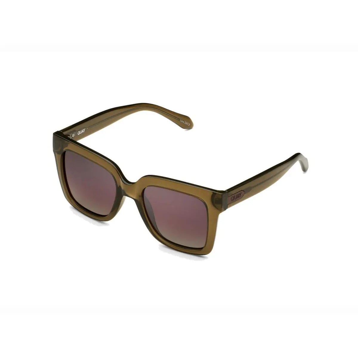 Quay Icy NO-NS-2572-GRN-BRN Women`s Green Frame/ Brown Lenses Sunglasses by QUAY