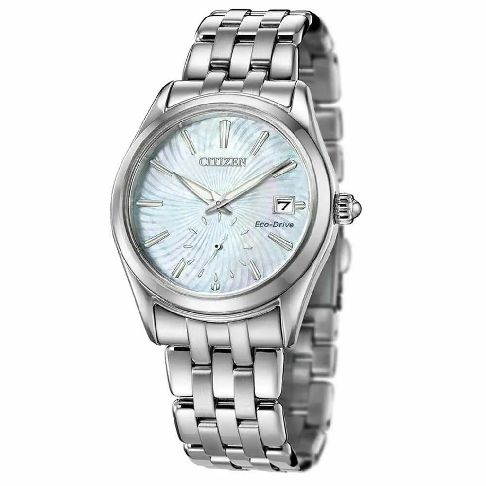 EV1030-57D Corso Silver Tone Eco-drive Mother-of-pearl Dial Womens Watch by Citizen