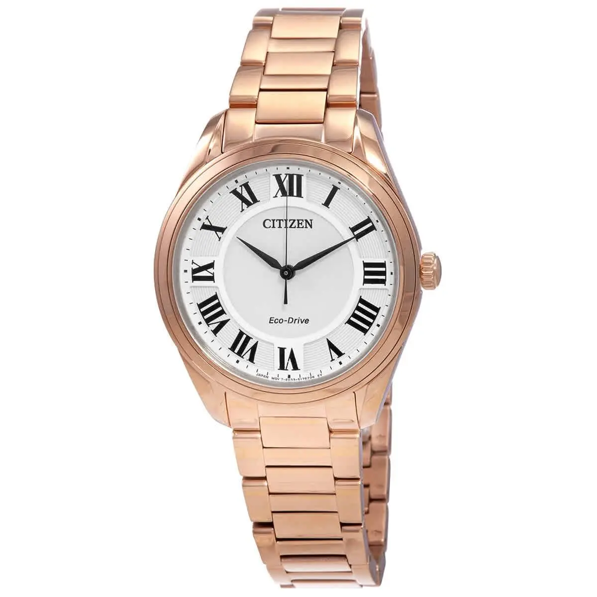 EM0973-55A Arezzo White Dial 35 mm Women`s Watch by Citizen