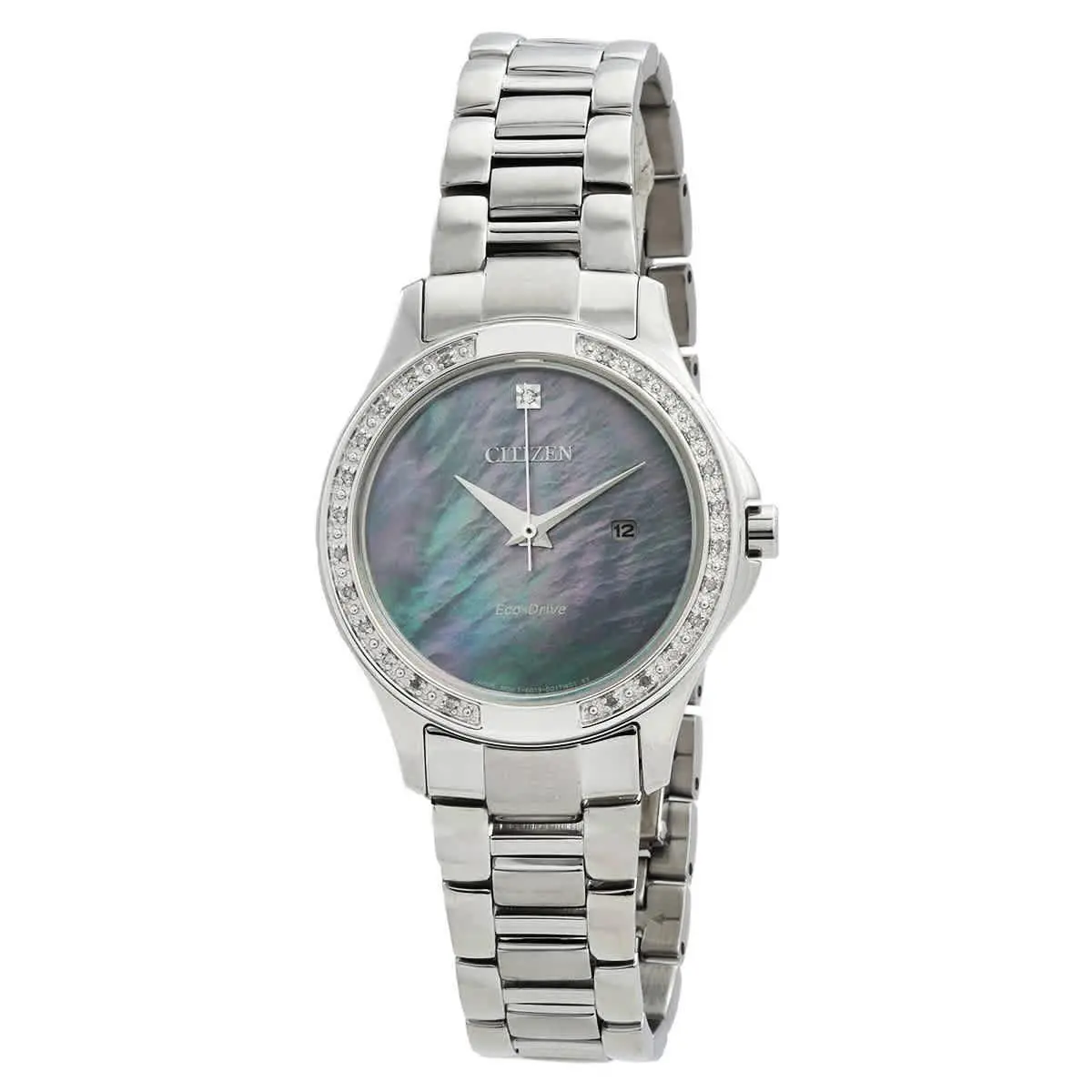 Classic Eco-drive Crystal Mop Dial Ladies Watch EW2640-54Y by Citizen