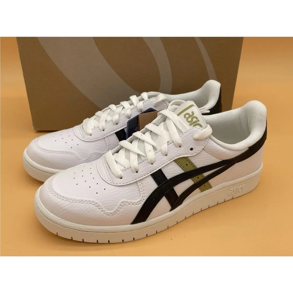 Size 7 Asics Men Japan S Sneakers Casual Athletic Shoes White Black