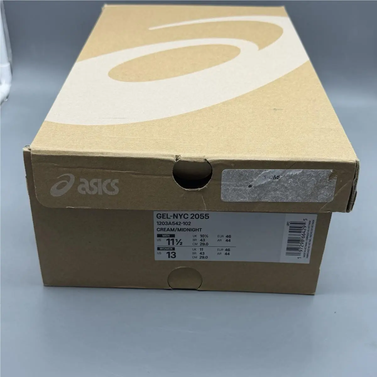 Asics shoes - ASICS Gel-NYC 2055 - 1203A542-102 - Cream/Midnight (UPC: 0197298664295) 12