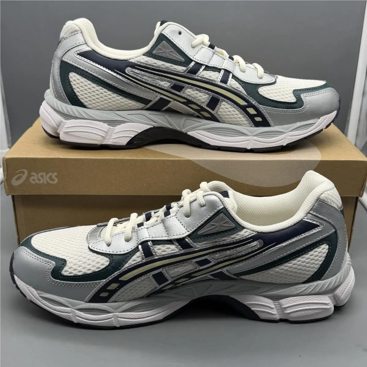 Asics shoes - ASICS Gel-NYC 2055 - 1203A542-102 - Cream/Midnight (UPC: 0197298664295) 1