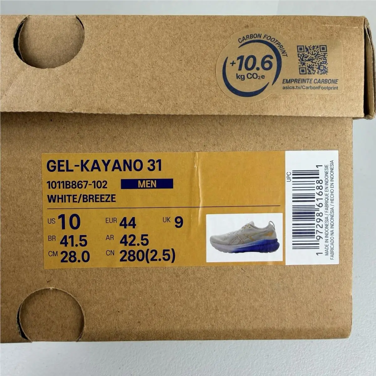 Asics shoes - ASICS GEL-Kayano - 1011B867-102 - White (UPC: 197298616881) 10