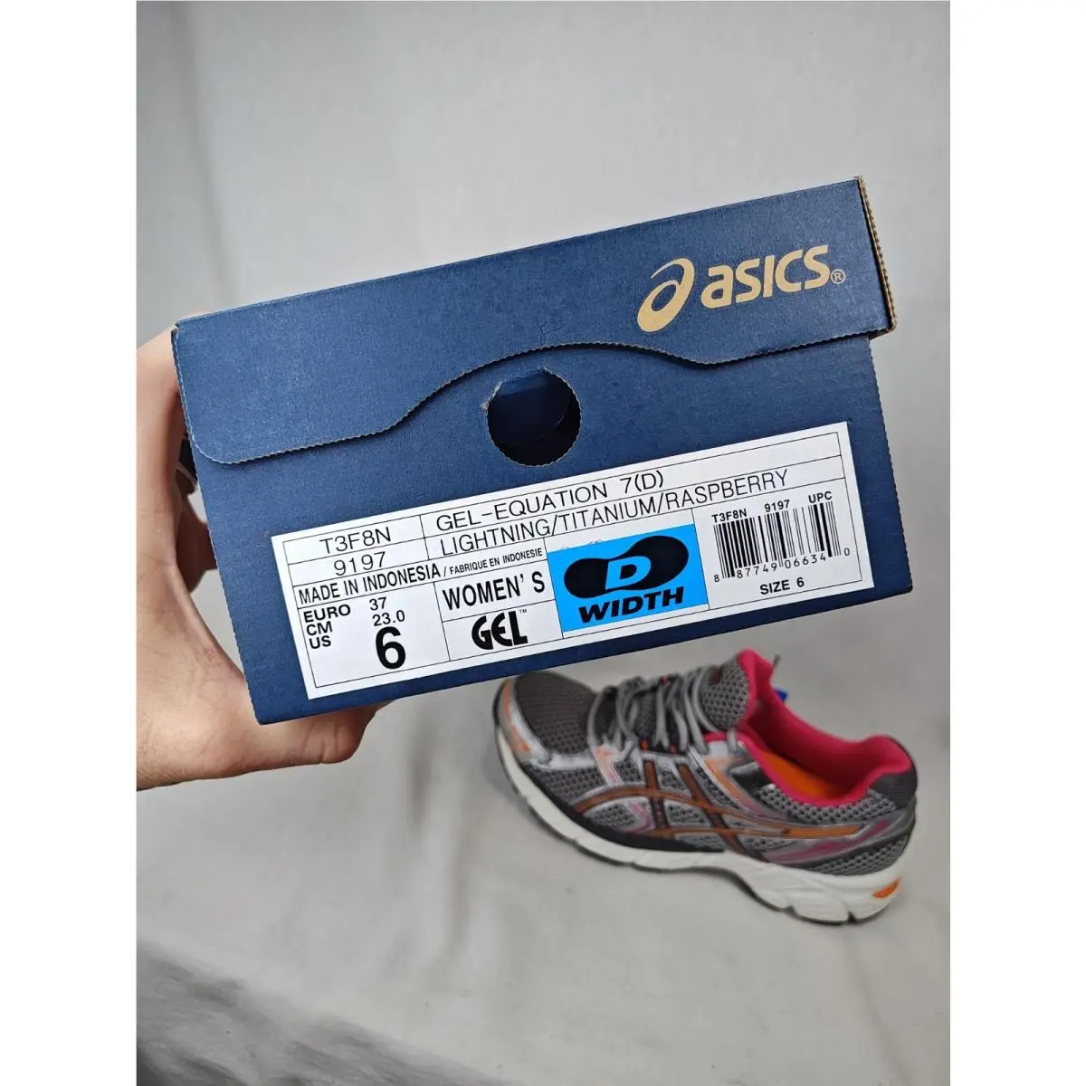 Asics shoes - Asics Gel Equation 7 - Gel Equation - T3F8N - Silver/ Gray/ Raspberry 5