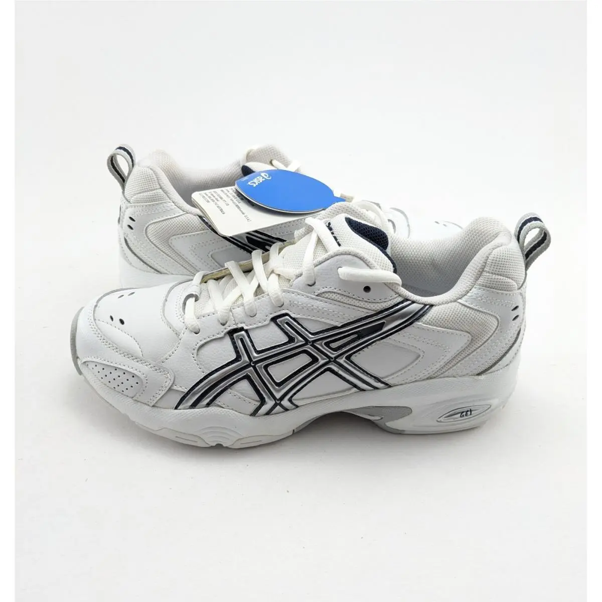 Womens Asics Gel Rocket 11 White Leather Running Shoes 1072A093-101 Size 7.5
