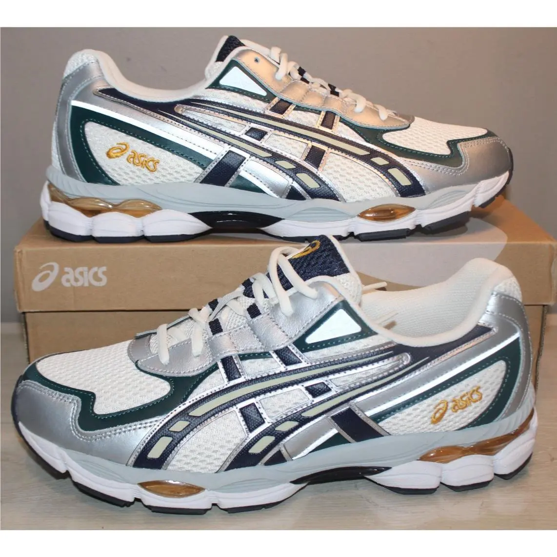 Asics Gel-nyc 2055 Cream/midnight Running Shoes Sneakers Men`s SZ 10.5