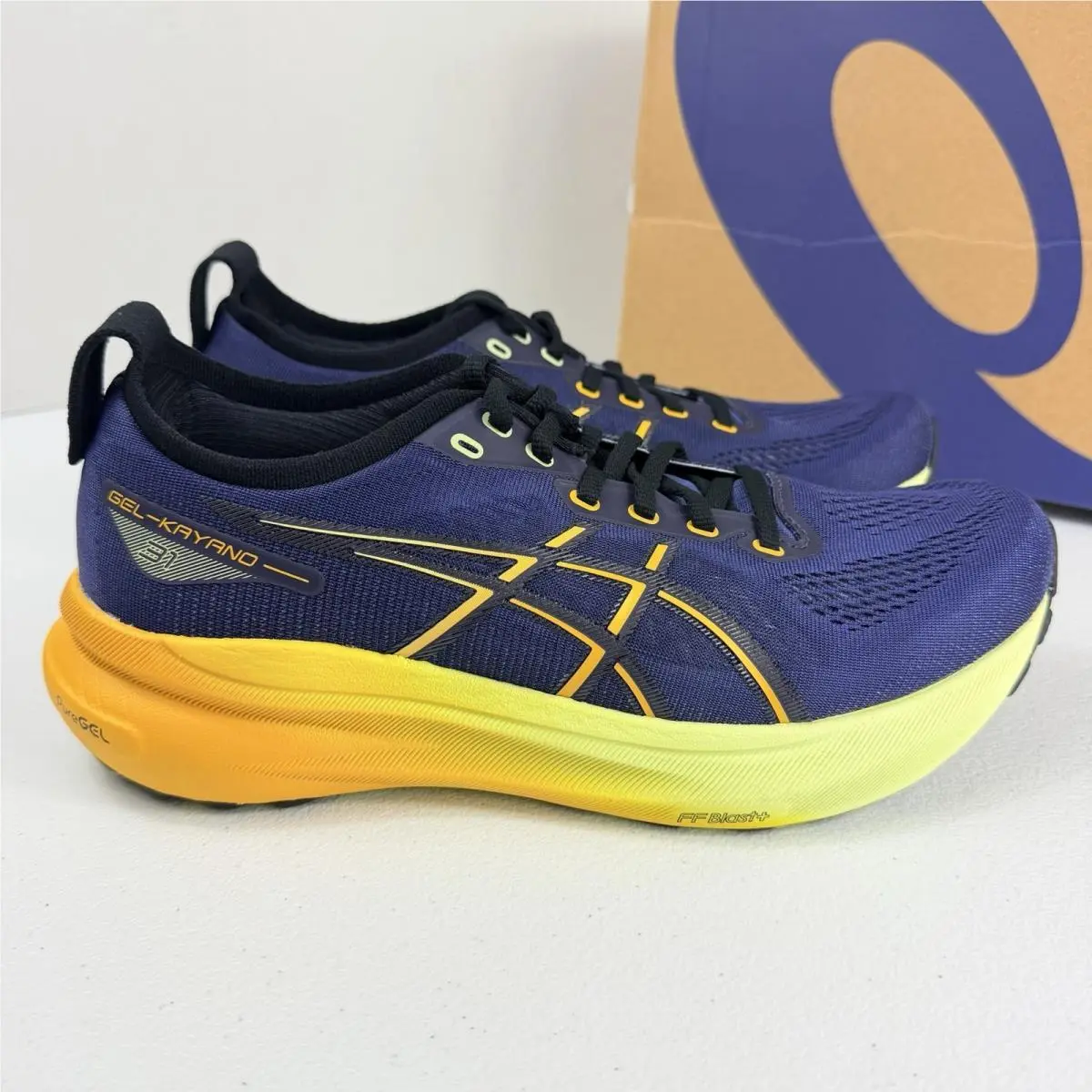 Asics Gel-kayano 31 Men`s Size 8 Indigo Blue Gunmetal Running Shoes 1012B867-403