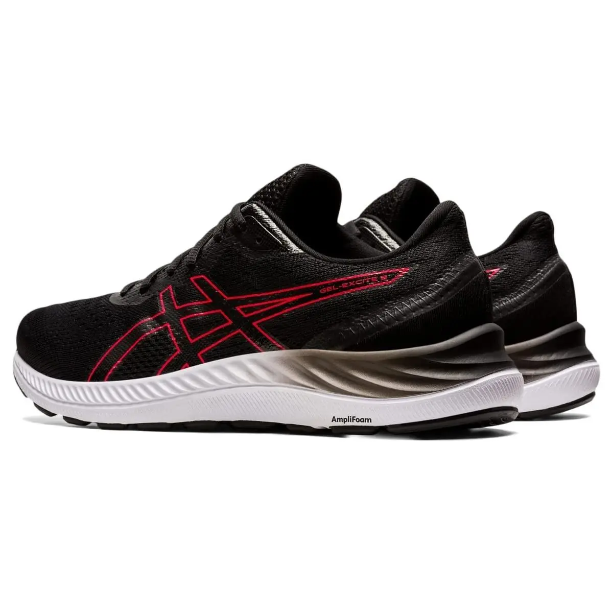 Size 13 - Asics Men`s Gel-excite 8 Running Shoes Black/electric Red 1011B036-009