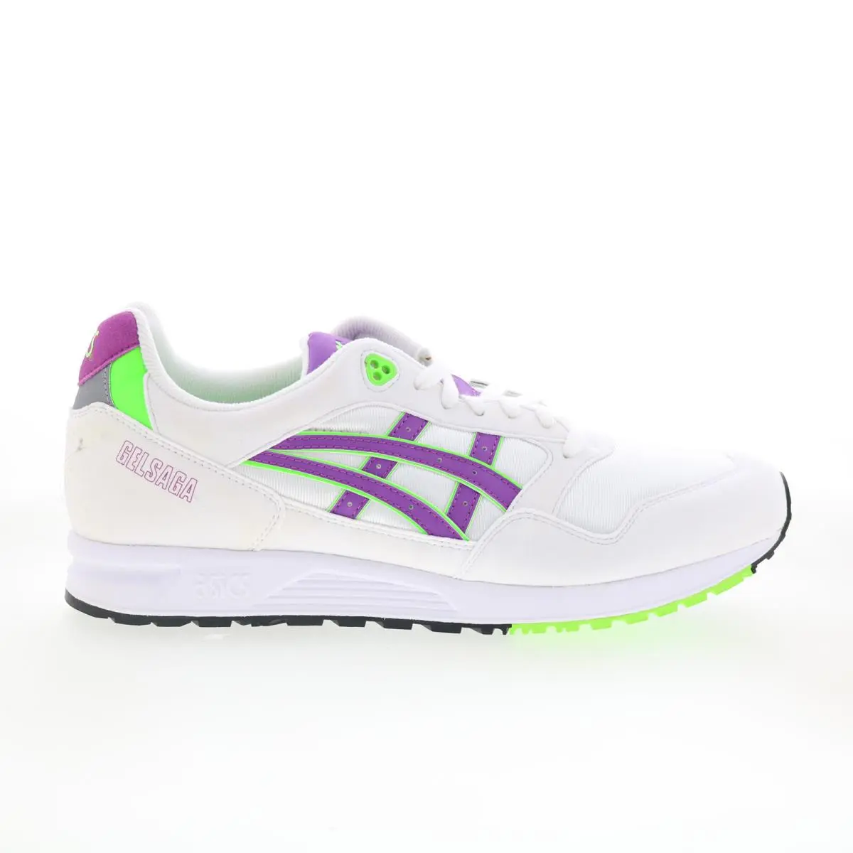 Asics Gel Saga 1193A071-100 Mens White Suede Lifestyle Sneakers Shoes 11.5