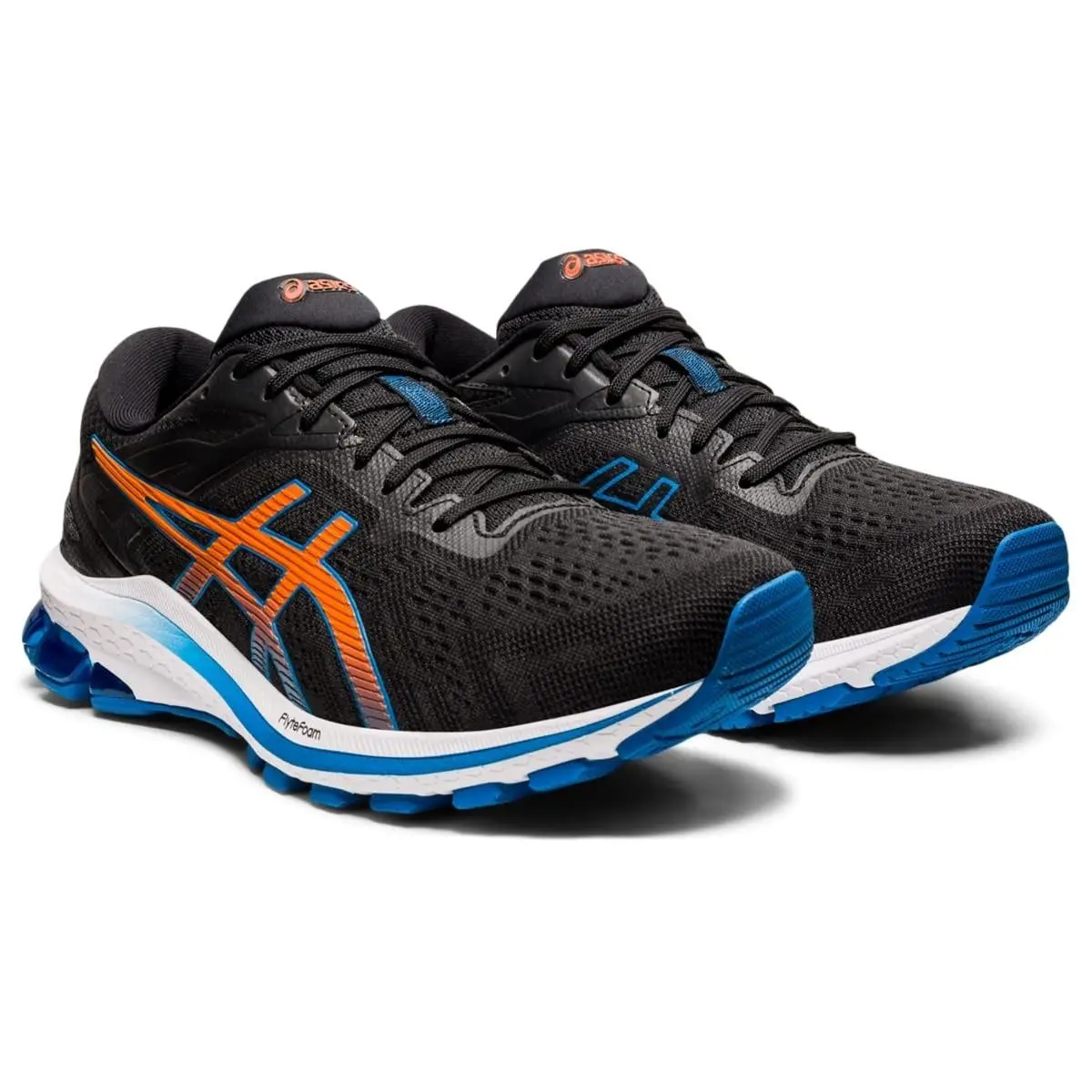 Asics GT-1000 10 Mens Running Shoes Black/reborn Blue 9.5 M