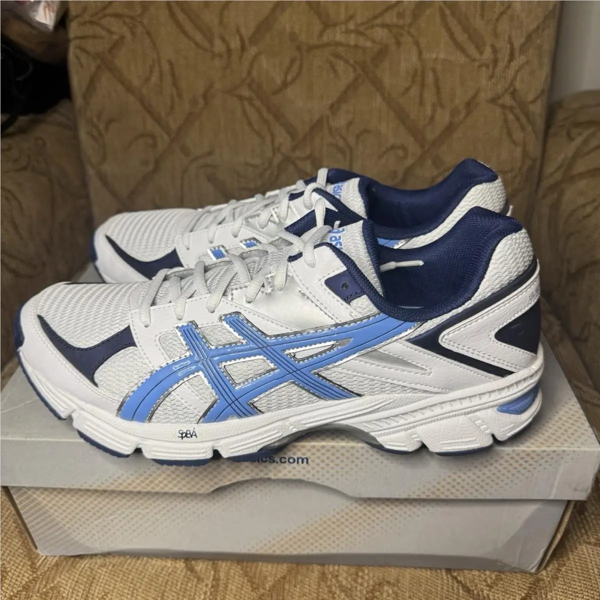 Asics Gel Isota 190TR Y2K Shoes Womens 13 White Blue Silver Retro Sneakers