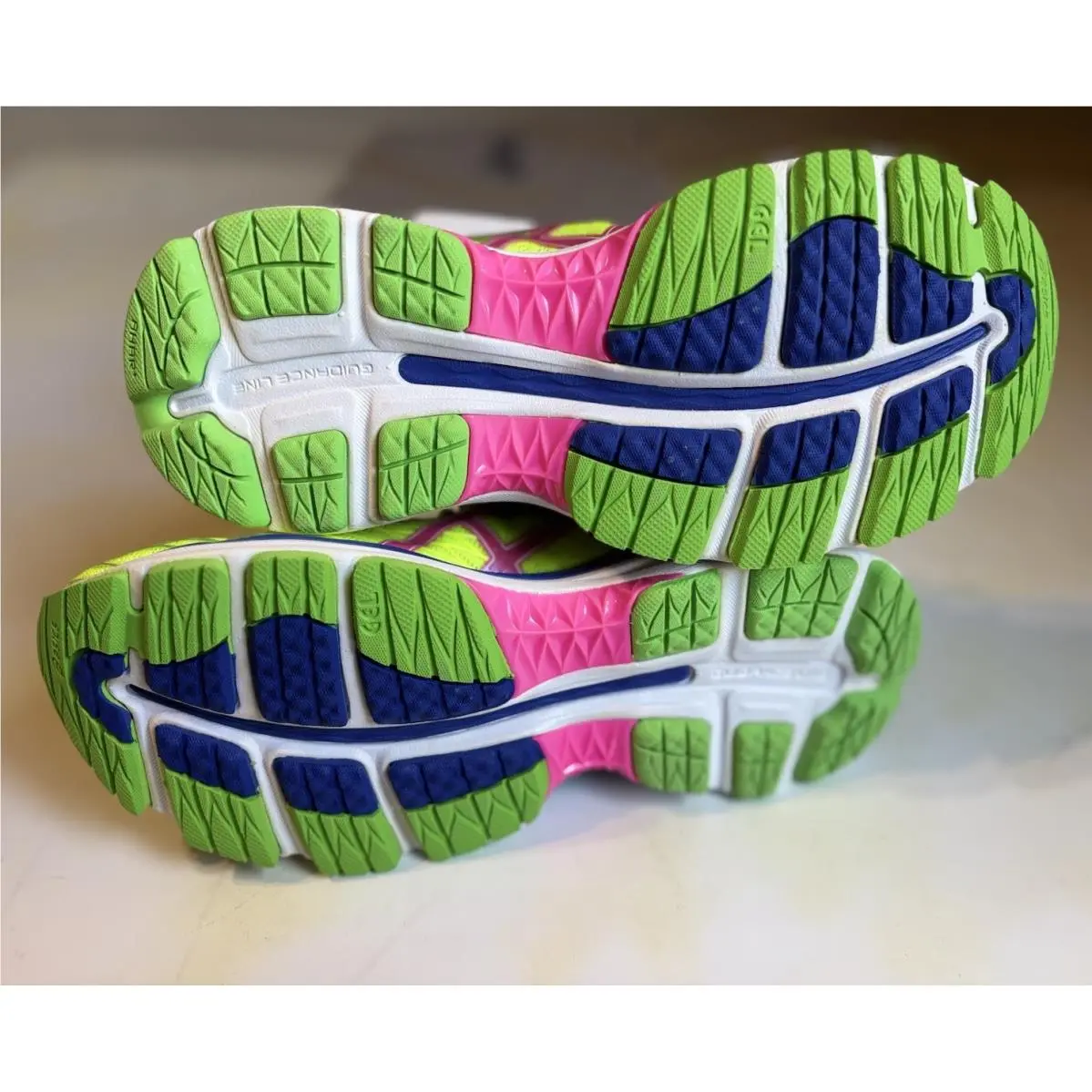Asics shoes - ASICS GEL-Nimbus - T650N 0735 - Blue, Neon Yellow, Pink (UPC: 0889436154866) 3