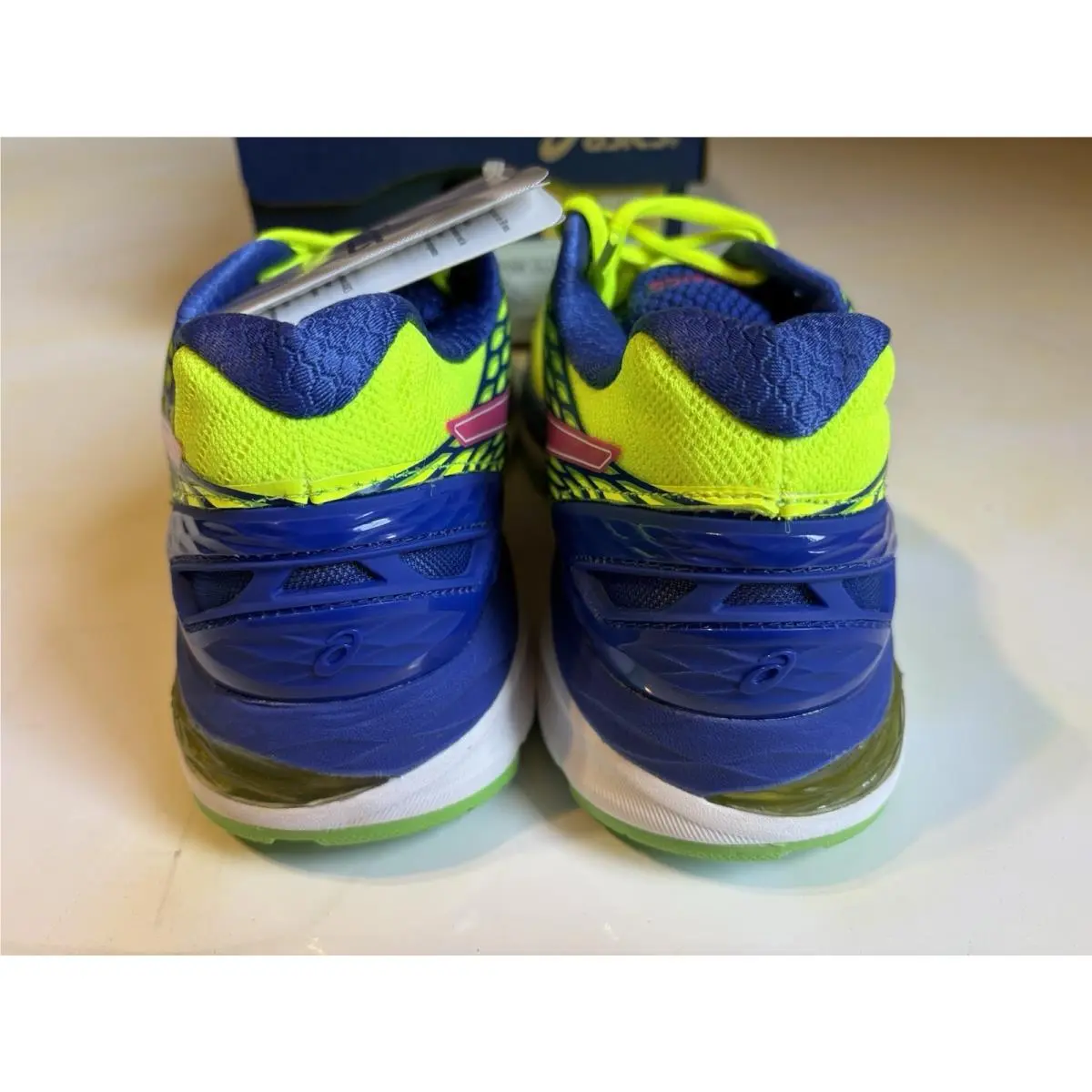 Asics shoes - ASICS GEL-Nimbus - T650N 0735 - Blue, Neon Yellow, Pink (UPC: 0889436154866) 4