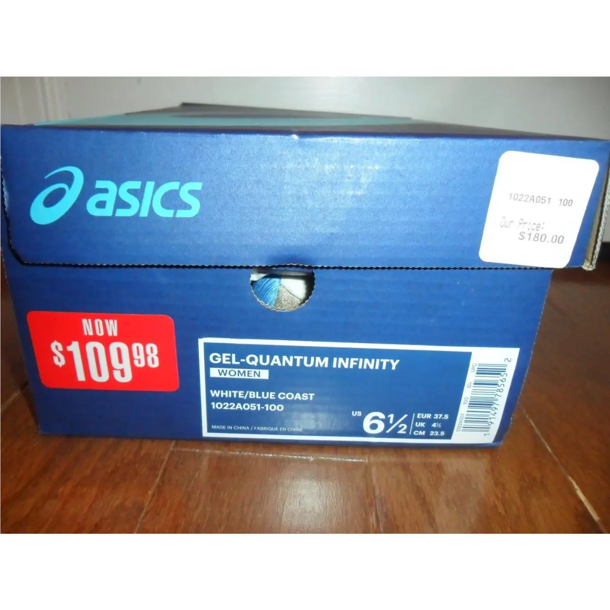 Asics shoes - ASICS GEL-QUANTUM INFINITY - INFINITY - 1022A051-100 - White/Blue Coas 9