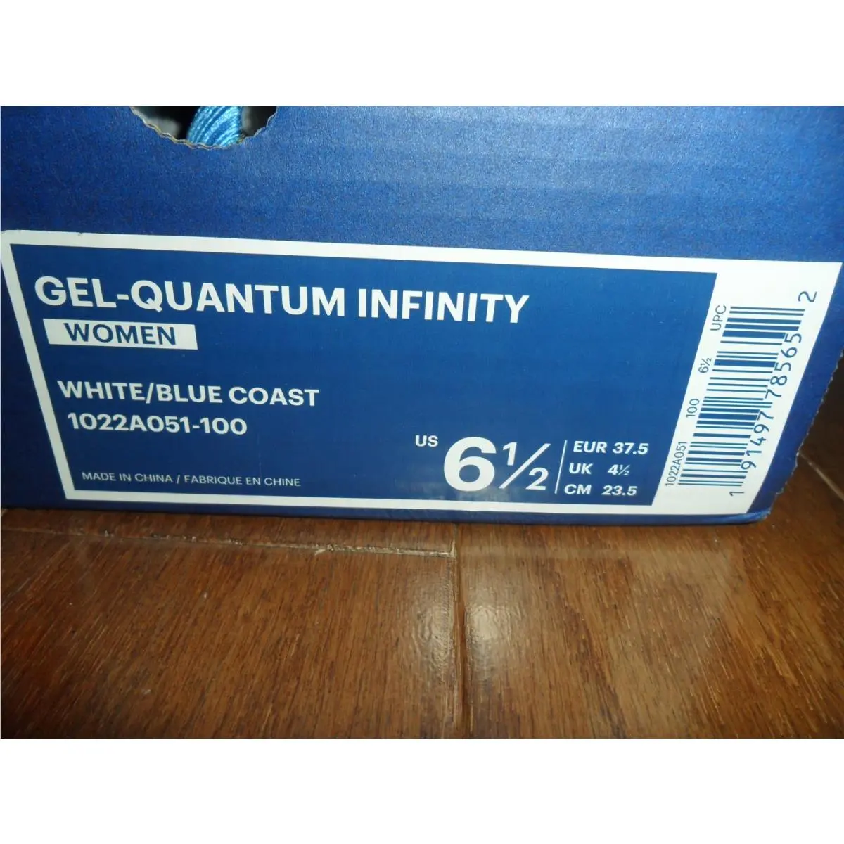 Asics shoes - ASICS GEL-QUANTUM INFINITY - INFINITY - 1022A051-100 - White/Blue Coas 0