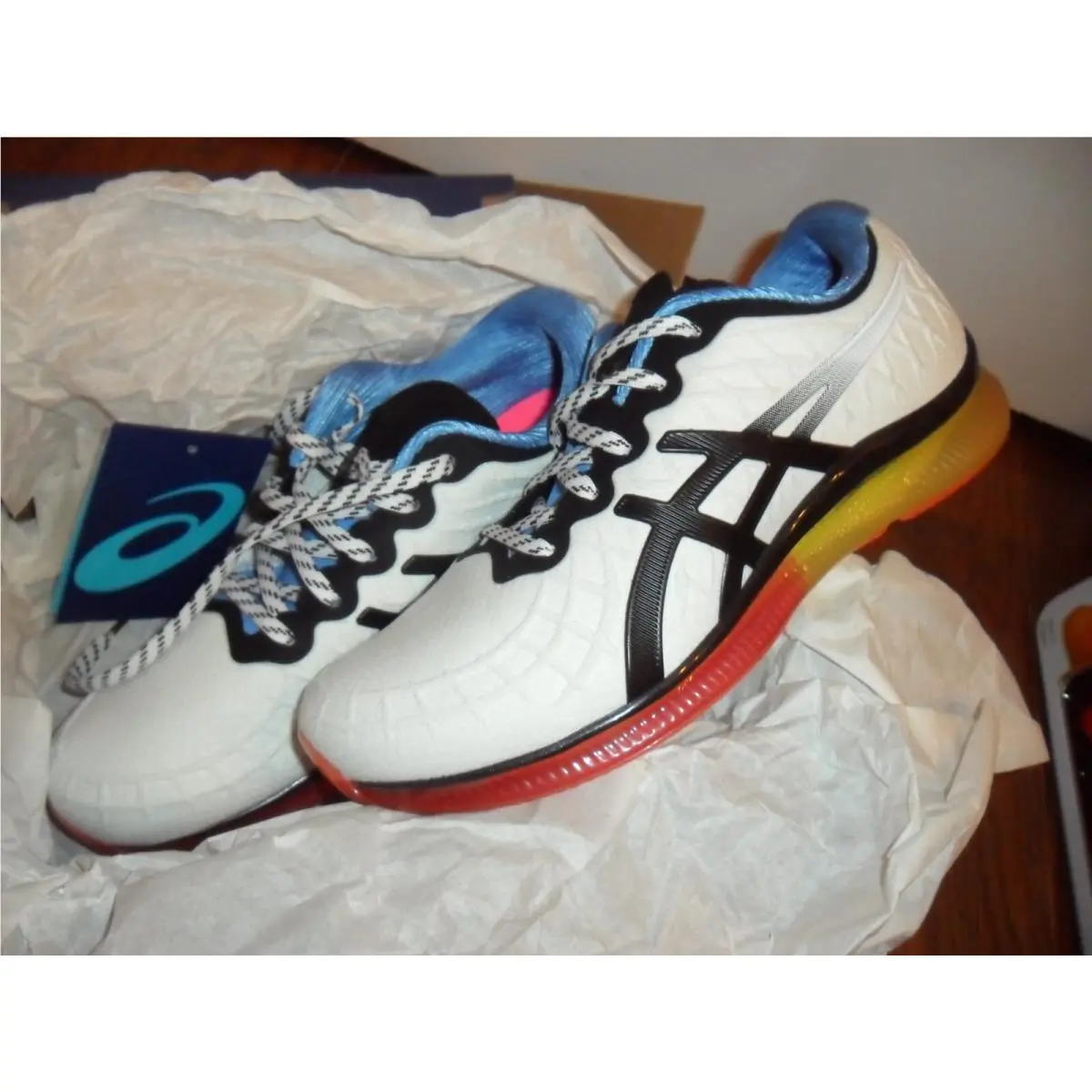 Asics shoes - ASICS GEL-QUANTUM INFINITY - INFINITY - 1022A051-100 - White/Blue Coas 1