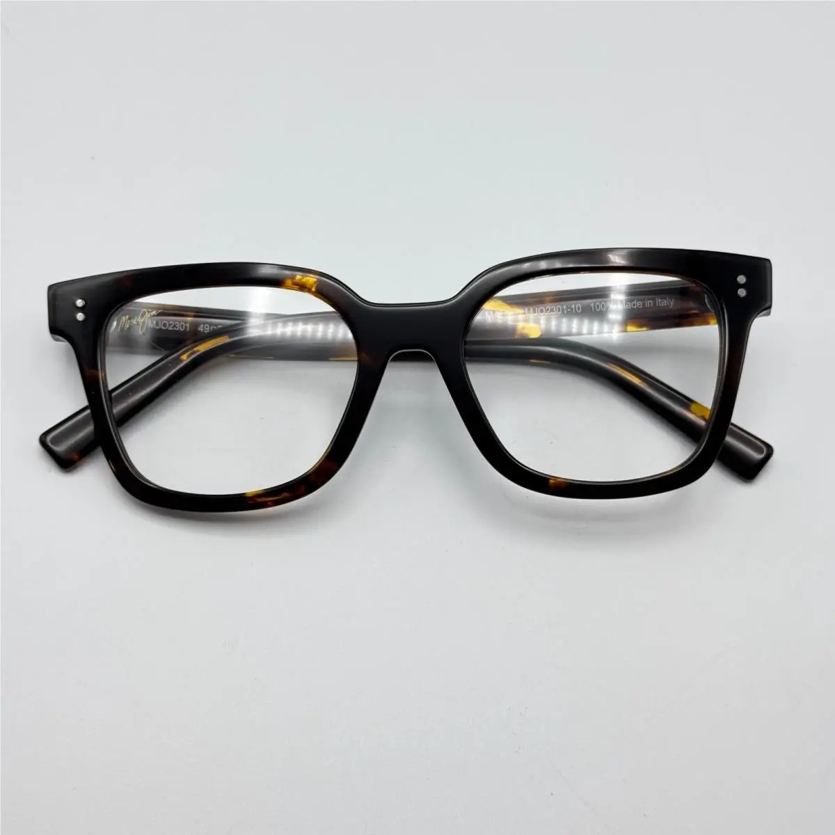 Maui Jim Eyeglasses Frames MJO2301-10 Dark Tortoise Square 49-20-140