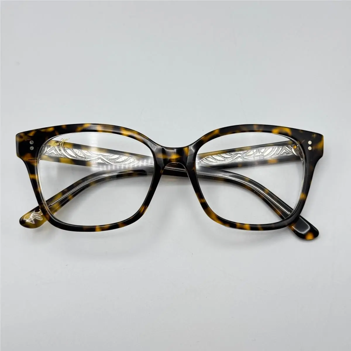 Maui Jim Eyeglasses Frames MJO2231-10G Dark Women Tortoise Square 52-18-140