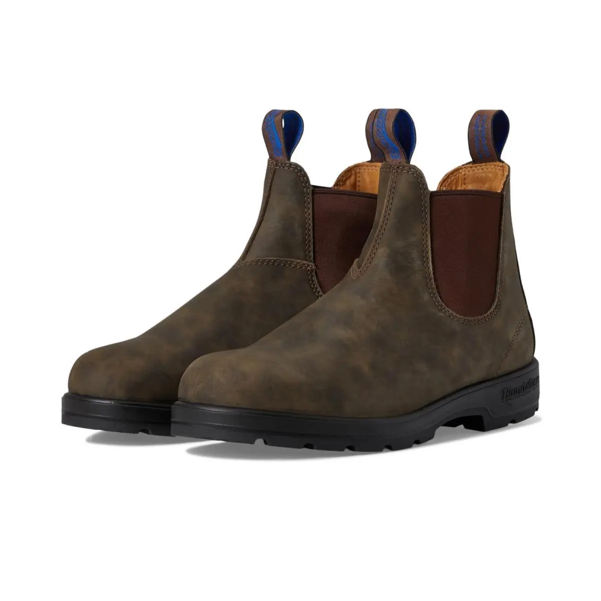 Blundstone BL584 Waterproof Chelsea Boots Rustic Brown Men`s US 8 Leather Boots - Rustic Brown