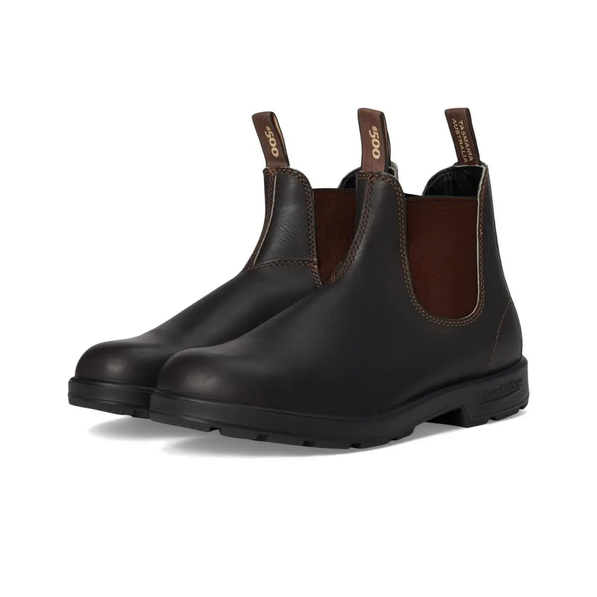 Blundstone BL500 Chelsea Boots Stout Brown Men`s 10.5 Leather Pull-on Boots - Stout Brown