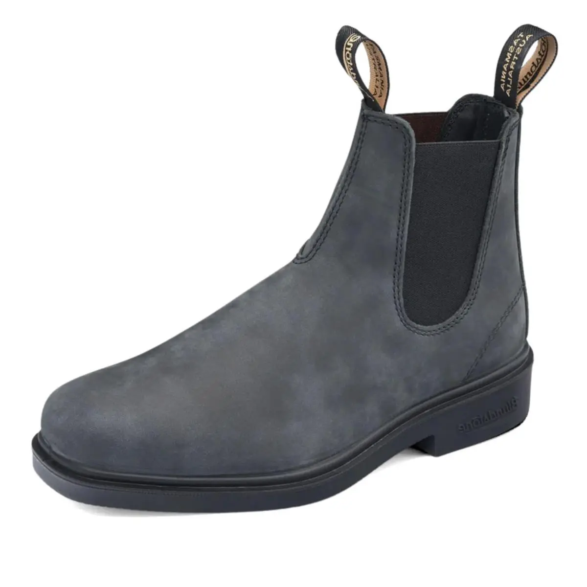 Blundstone 1308 Dress Chelsea Boots Rustic Black Leather Men`s 6.5 Women`s 8.5