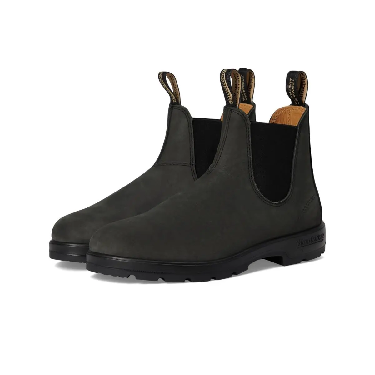 Blundstone BL587 Chelsea Boots Rustic Black Men`s 8.5 Leather Pull-on Boots