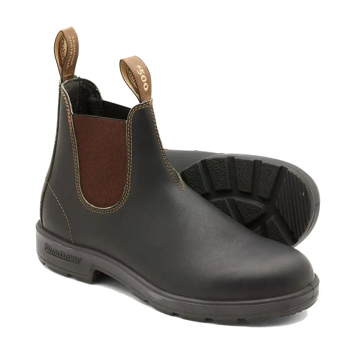 Blundstone Classic Chelsea Boots Stout Brown 500 Women`s US 7 Leather